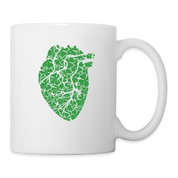 Clover Heart Cardiac Nurse St. Patricks - Mug blanc - blanc - Droite