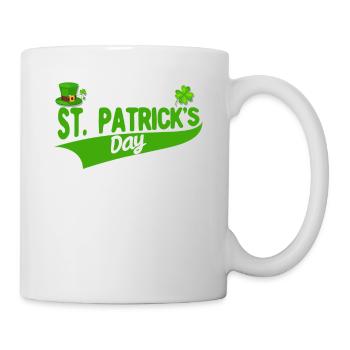 Funny Lucky Irish Shamrock Lover Happy St. - Mug - white - Right