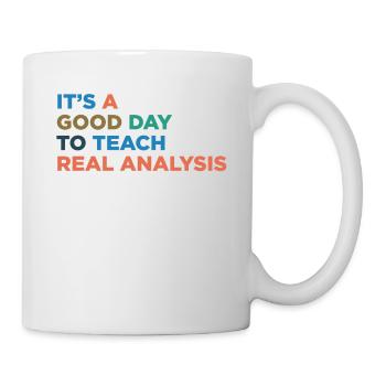 Enseigner à l’enseignant l’analyse réelle - Mug blanc - blanc - Droite