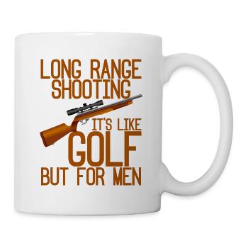 Le tir à longue distance, c’est comme le golf mais pour les hommes 4 - Mug blanc - blanc - Droite