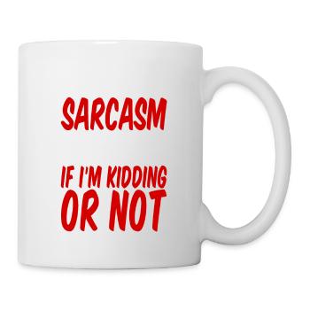 Mon niveau de sarcasme est à un point où 4 - Mug blanc - blanc - Droite