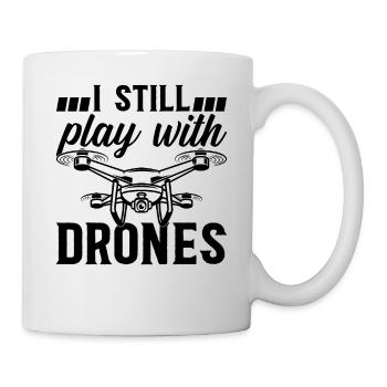 Drone Quadcopter Drone Pilot - Je joue toujours avec D - Mug blanc - blanc - Droite