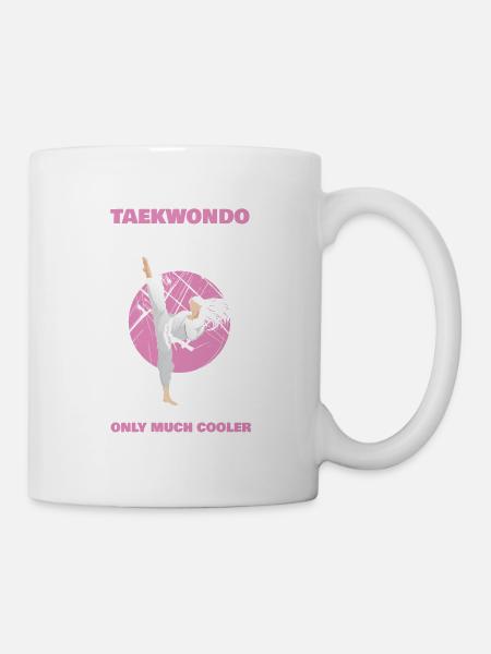 Taekwondo Maman comme maman normale seulement beaucoup - Mug blanc - blanc