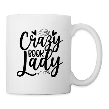Crazy Book Lady - Mug - white - Right