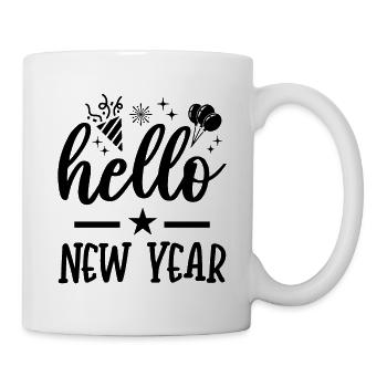 Bonjour Nouvel An - Frohes Neues Jahr - Mug blanc - blanc - Droite