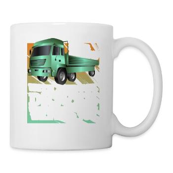 Never Mess With A Truck Driver We Know Places Wher - Tasse - Weiß - Rechts