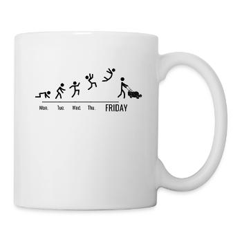 Garden Lawn Mower Landscape Gardener Weekend - Mug - white - Right
