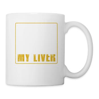 Le chemin vers mon cœur passe par mon foie | - Mug blanc - blanc - Droite