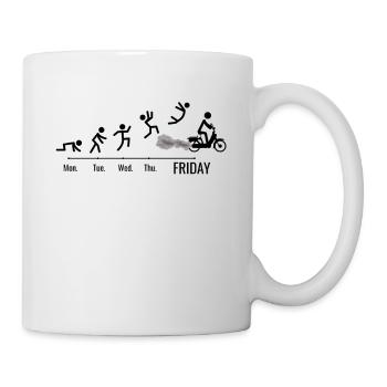 Moped Moped Scooter Moped Moped Driver Moped Weekend - Mug - white - Right