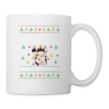 Frohe Weihnachten Ganz dünnes Eis! - Tasse - Weiß - Rechts