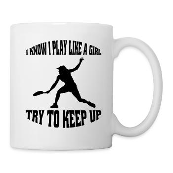 Tennis Filles Joueur de tennis Club de tennis Femme - Mug blanc - blanc - Droite