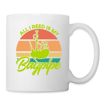 Bagpipers Scottish Bagpipes Bagpipes - Mug - white - Right