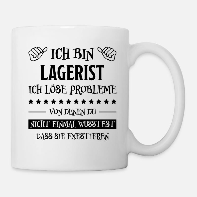Lagerist Spruch Stablerfahrer Logistiker Geschenk - Tasse - Weiß
