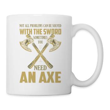 Not All Problems Can Be Solved With The Sword Viki - Tasse - Weiß - Rechts