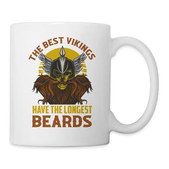 The Best Vikings Have The Longest Beards Norse Odi - Tasse - Weiß - Rechts