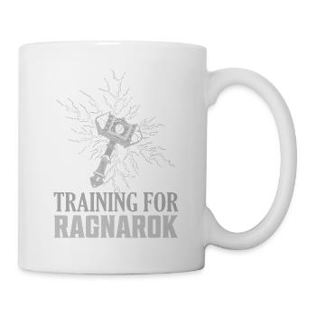 Training For Ragnarok Vikings Norse - Tasse - Weiß - Rechts