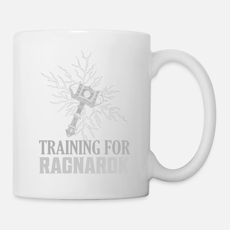 Training For Ragnarok Vikings Norse - Tasse - Weiß