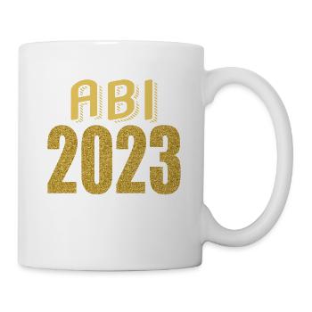 Abitur Gymnasium Damen und Herren Abi 2023 - Tasse - Weiß - Rechts
