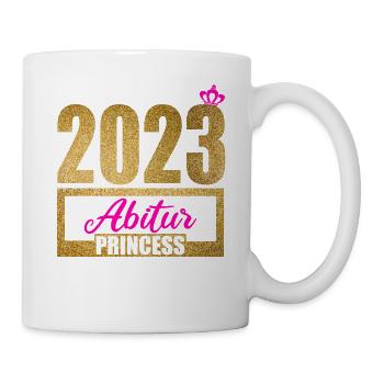 Abitur Gymnasium Damen und Herren Abi 2023 - Tasse - Weiß - Rechts