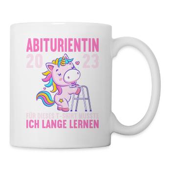 Abitur 2023 Für dieses musste ich lange lernen - Tasse - Weiß - Rechts