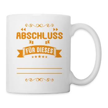 musste lange so tun als ob ich lerne Realschule - Tasse - Weiß - Rechts