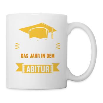 Abitur 2023 Das Jahr in dem coole Jungs Abi mach - Tasse - Weiß - Rechts