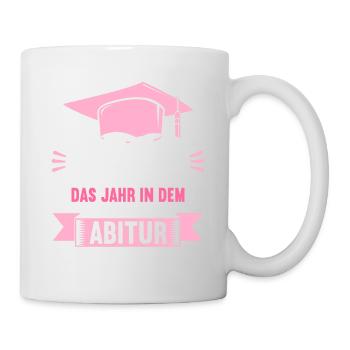 Abitur 2023 Das Jahr in dem coole Mädchen Abi mach - Tasse - Weiß - Rechts
