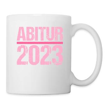 Abitur Gymnasium Damen und Herren Abi 2023 - Tasse - Weiß - Rechts