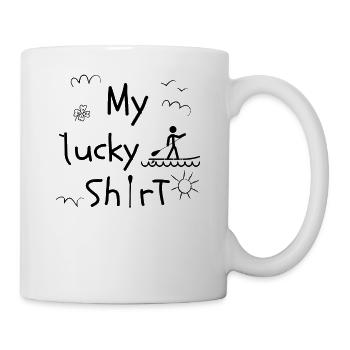 SUP paddleboarding Stand Up Paddle Stehpaddler - Tasse - Weiß - Rechts