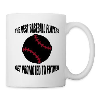 Baseball Vater Baseballspiel Dad Baseballliebhaber - Tasse - Weiß - Rechts