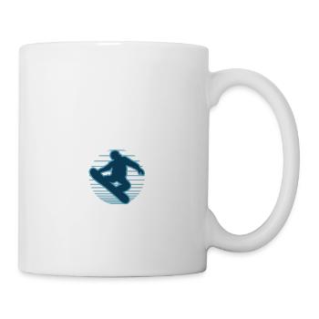 Vous n'avez pas toujours besoin d'un plan, juste d'un snowboard - Mug blanc - blanc - Droite