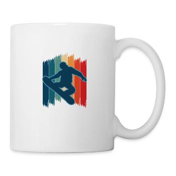 My First Friend Was A Snowboard - Mug - white - Right