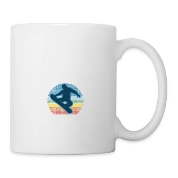 Vous n'avez pas toujours besoin d'un plan, juste d'un snowboard - Mug blanc - blanc - Droite