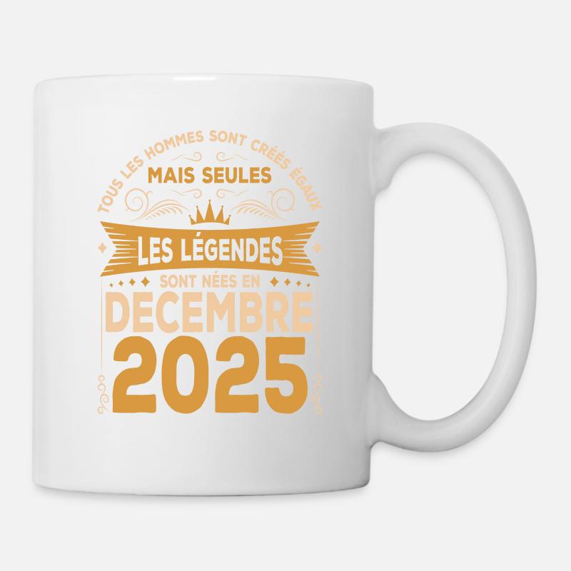 Les Légendes Sont Nées En Décembre 2025 - Mug blanc - blanc