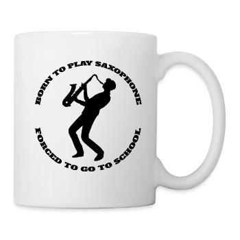 Saxophone Music Saxophone Saxophonist Instrument - Mug - white - Right