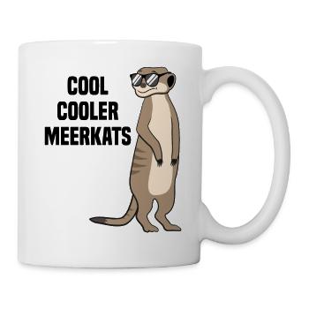 Suricate cool drôle de dicton cadeau - Mug blanc - blanc - Droite