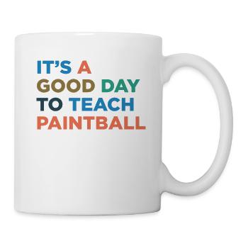 Unterrichten Sie Paintball -Trainer - Tasse - Weiß - Rechts