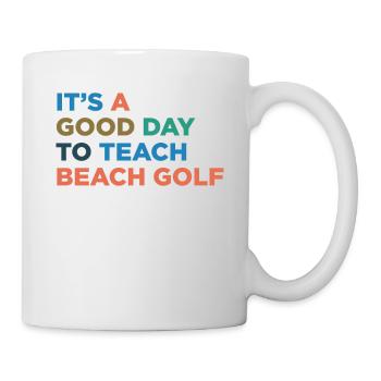 Teach Beach Golf Coach - Mug - white - Right