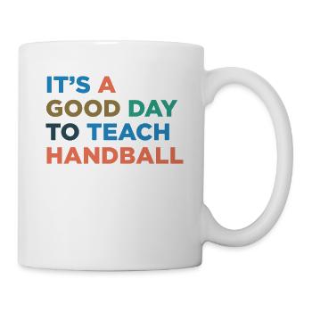 Handballtrainer Unterrichten - Tasse - Weiß - Rechts