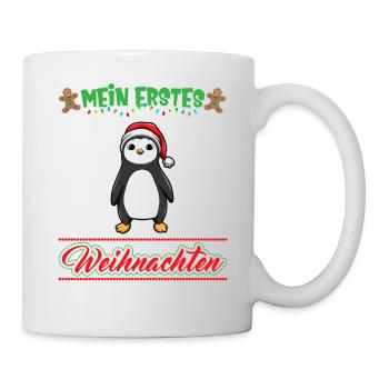 Mein Erstes Weihnachten Baby 1 Jahr Heilig Abend - Tasse - Weiß - Rechts