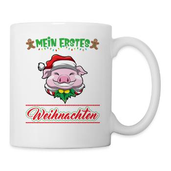 Mein Erstes Weihnachten Baby 1 Jahr Heilig Abend - Tasse - Weiß - Rechts