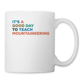 Teach mountaineering trainers - Mug - white - Right