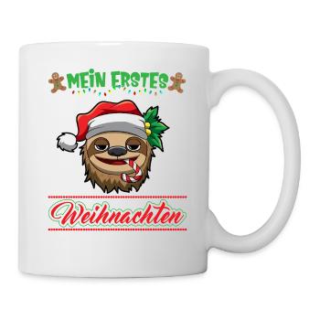 Mein Erstes Weihnachten Baby 1 Jahr Heilig Abend - Tasse - Weiß - Rechts
