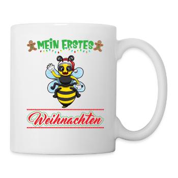 Mein Erstes Weihnachten Baby 1 Jahr Heilig Abend - Tasse - Weiß - Rechts
