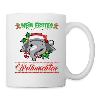 Mein Erstes Weihnachten Baby 1 Jahr Heilig Abend - Tasse - Weiß - Rechts
