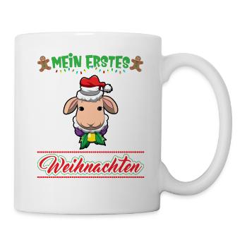 Mein Erstes Weihnachten Baby 1 Jahr Heilig Abend - Tasse - Weiß - Rechts