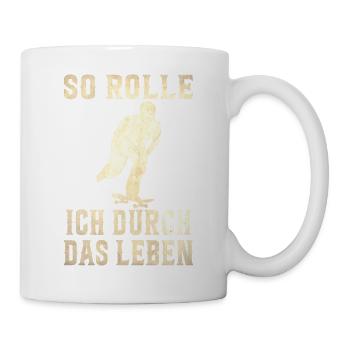 Skateboarder Skateboarding Skaten Skater - Tasse - Weiß - Rechts