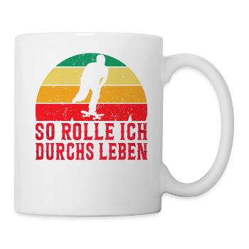 Skateboarder Skateboarding Skaten Skater - Tasse - Weiß - Rechts