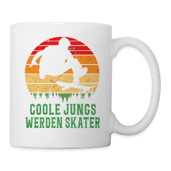 Skateboarder Skateboarding Skaten Skater - Tasse - Weiß - Rechts