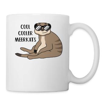 Suricate cool drôle de dicton cadeau - Mug blanc - blanc - Droite